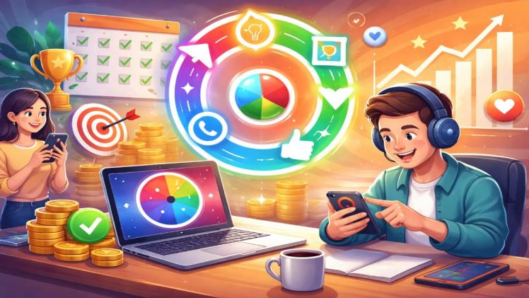 Habit Formation and Reward Loops in Online Color Prediction Games